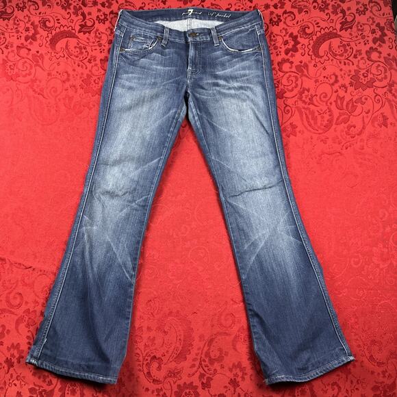 7 For All Mankind Denim - 7 For All Mankind Jeans Womens 28 32x29" Blue A Pocket Bootcut Mid Rise M Y2K